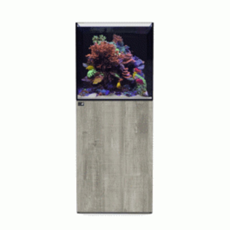 D&D Aqua-Pro Reef 600 Cube Aquarium and Driftwood Concrete Cabinet