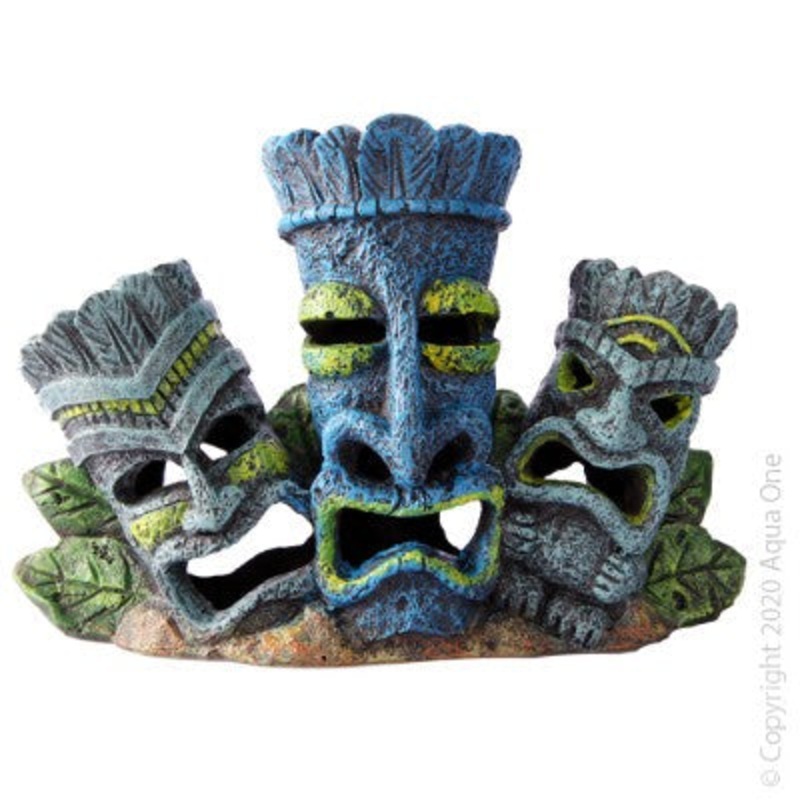 Aqua One Ornament Tiki Head Medium 11×6.5×14.5cm (36984)