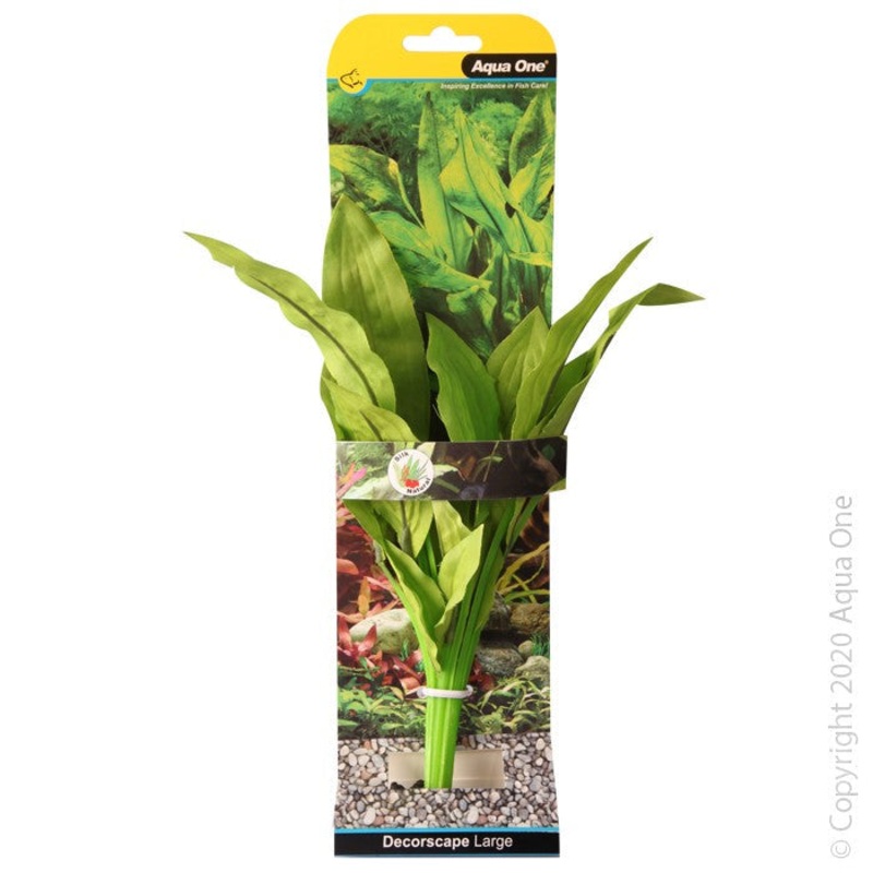 Aqua One Silk Plant Amazon Broad Leaf Large 30cm (24124)