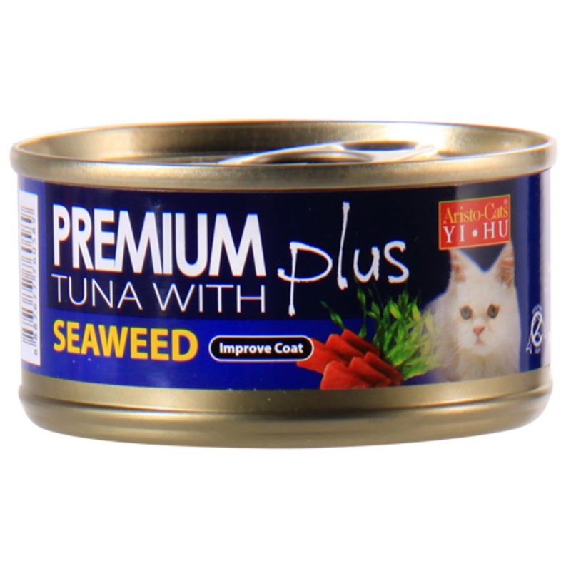 [Bundle of 24] Aristocat Premium Plus Tuna with Seaweed in Jelly 80g