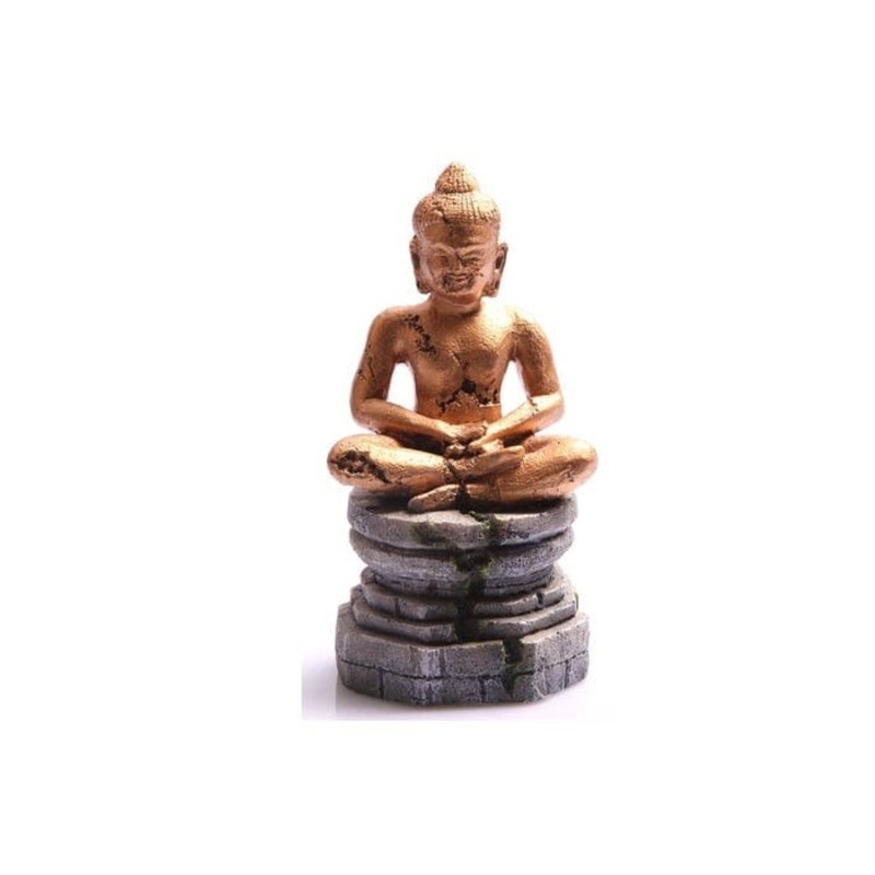 Ornament Meditating Buddha 9×8.5×17.5cm (gold)