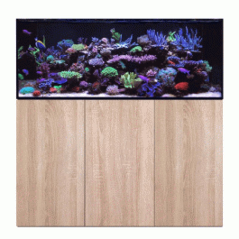 D&D Aqua-Pro Reef 1500 Aquarium and Platinum Oak Cabinet
