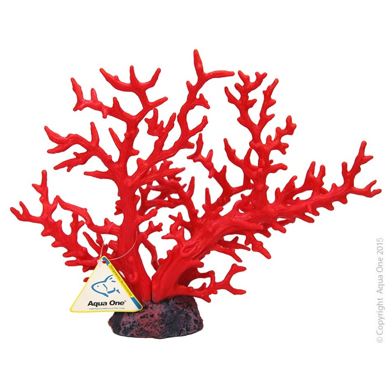 Aqua One Ornament Copi Coral Red Gorgonian 36x15x30cmh (36813)