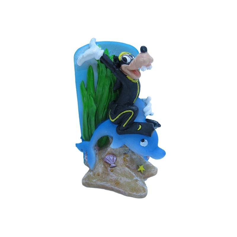 Penn Plax Mickey Mouse Friends Ornament – Goofy and Dolphin